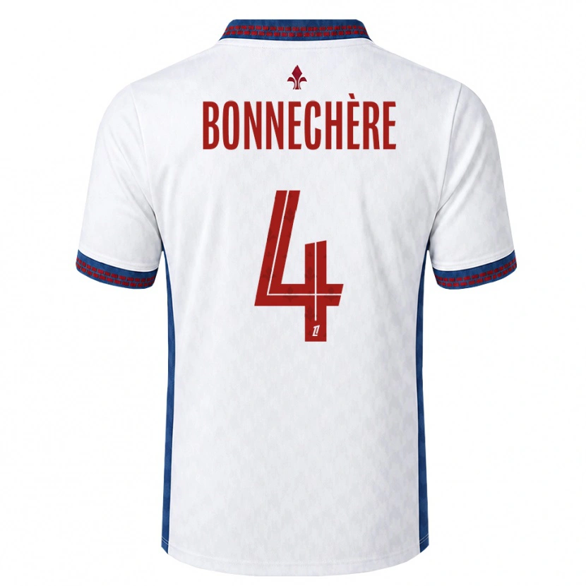 Danxen Criança Camisola Victor Bonnechère #4 Vermelho Branco Azul Alternativa 2026/27 Camisa