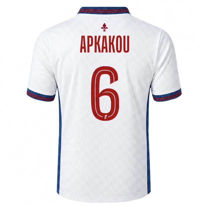 Danxen Criança Camisola Ethan Apkakou #6 Vermelho Branco Azul Alternativa 2026/27 Camisa