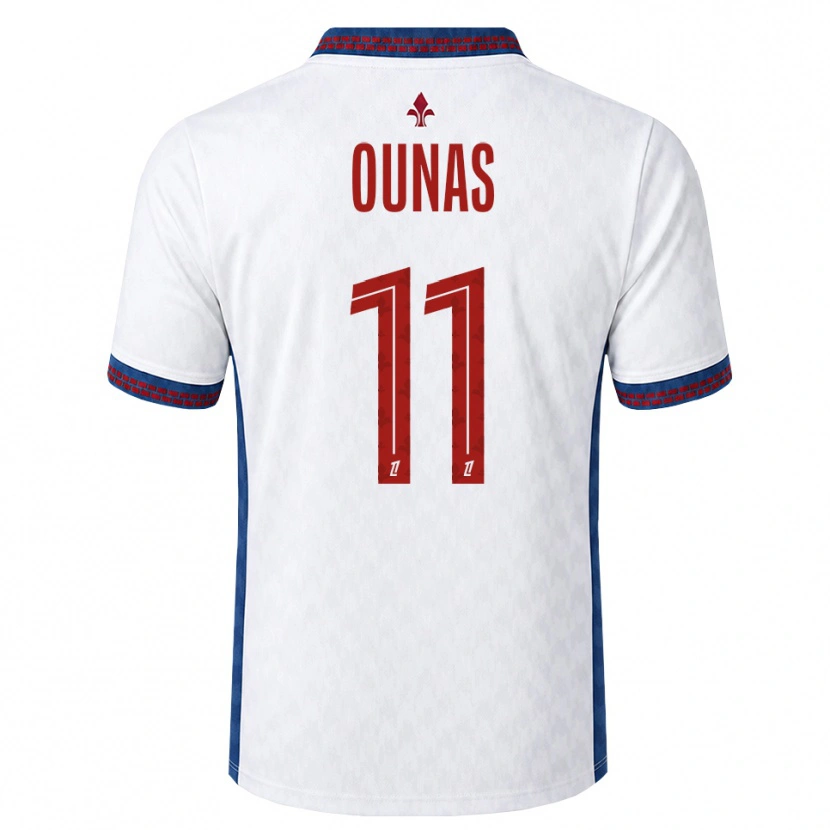 Danxen Criança Camisola Adam Ounas #11 Vermelho Branco Azul Alternativa 2026/27 Camisa