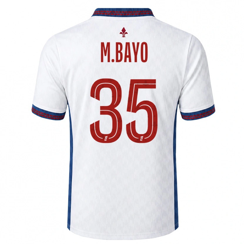 Danxen Criança Camisola Mohamed Bayo #35 Vermelho Branco Azul Alternativa 2026/27 Camisa