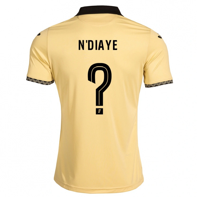Danxen Criança Camisola Bassirou N'diaye #0 Branco Navajo Preto Alternativa 2026/27 Camisa