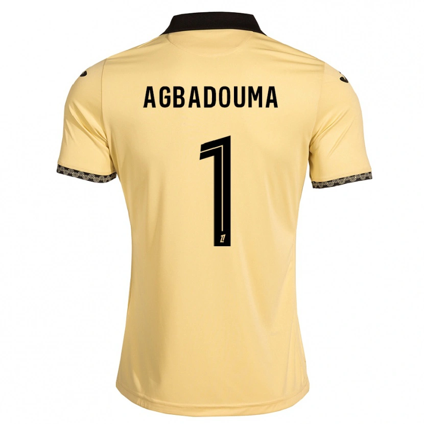 Danxen Criança Camisola Mathys Agbadouma #1 Branco Navajo Preto Alternativa 2026/27 Camisa