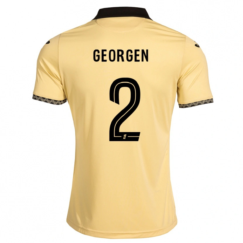 Danxen Criança Camisola Alec Georgen #2 Branco Navajo Preto Alternativa 2026/27 Camisa