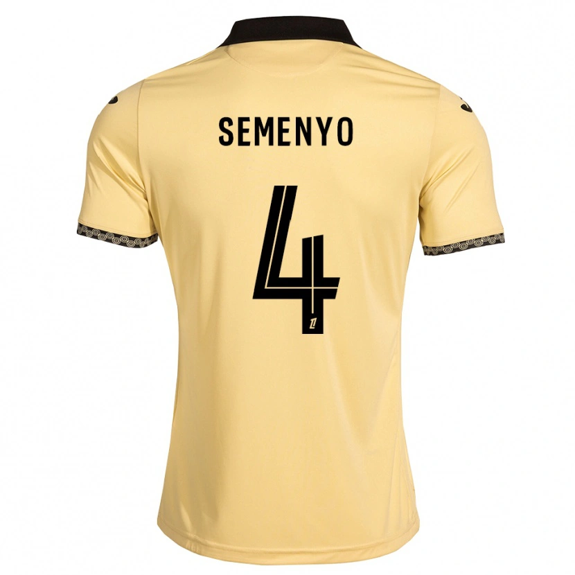 Danxen Criança Camisola Jai Semenyo #4 Branco Navajo Preto Alternativa 2026/27 Camisa