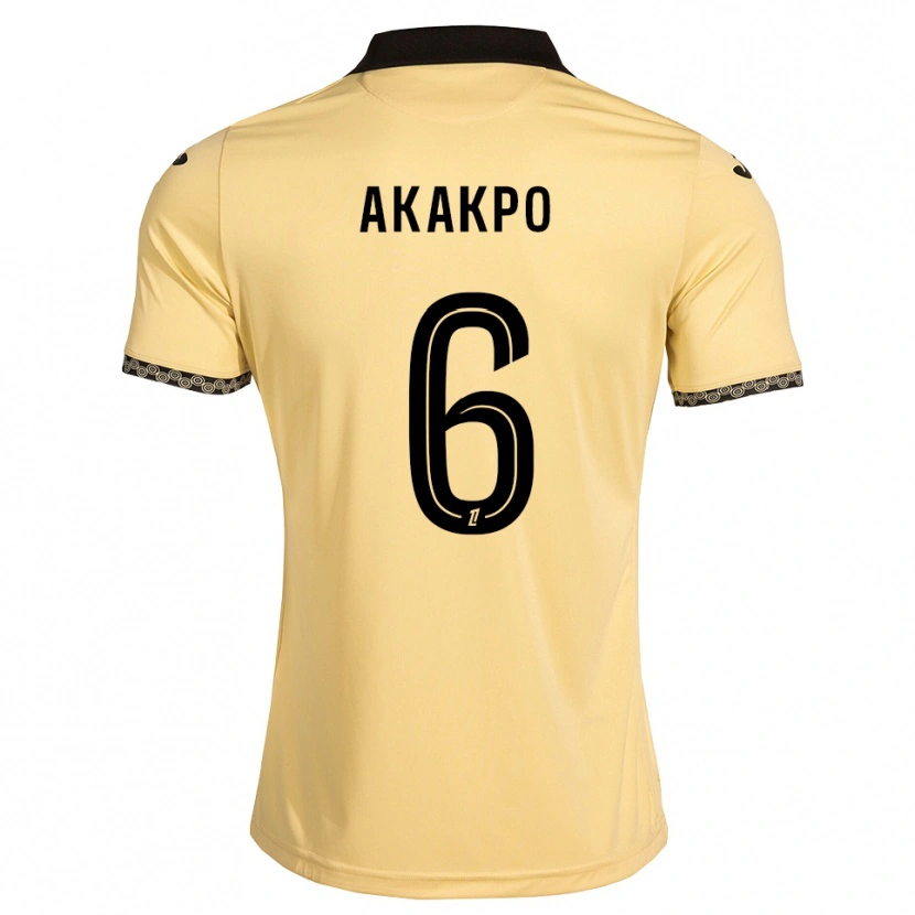 Danxen Criança Camisola Izak Akakpo #6 Branco Navajo Preto Alternativa 2026/27 Camisa