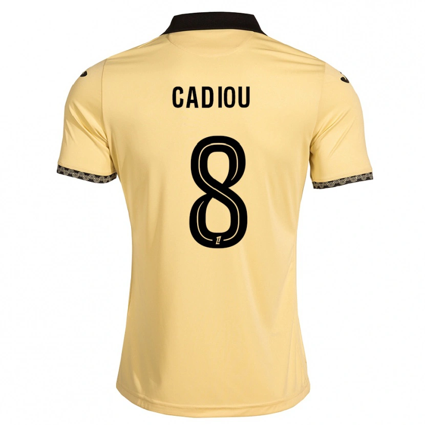 Danxen Criança Camisola Noah Cadiou #8 Branco Navajo Preto Alternativa 2026/27 Camisa
