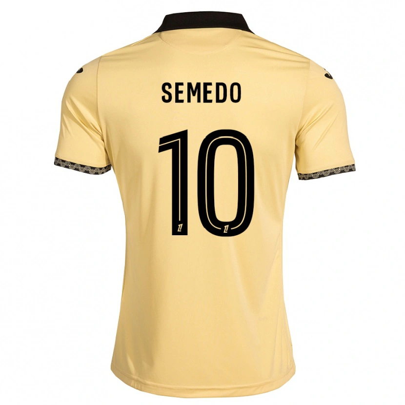 Danxen Criança Camisola Daniel Semedo #10 Branco Navajo Preto Alternativa 2026/27 Camisa