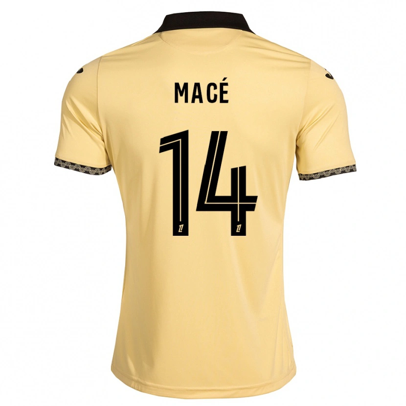 Danxen Criança Camisola Marine Macé #14 Branco Navajo Preto Alternativa 2026/27 Camisa