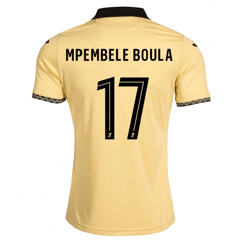 Danxen Criança Camisola Exaucé Mpembele Boula #17 Branco Navajo Preto Alternativa 2026/27 Camisa