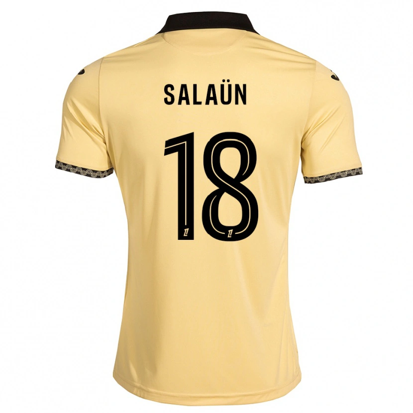 Danxen Criança Camisola Elody Salaün #18 Branco Navajo Preto Alternativa 2026/27 Camisa