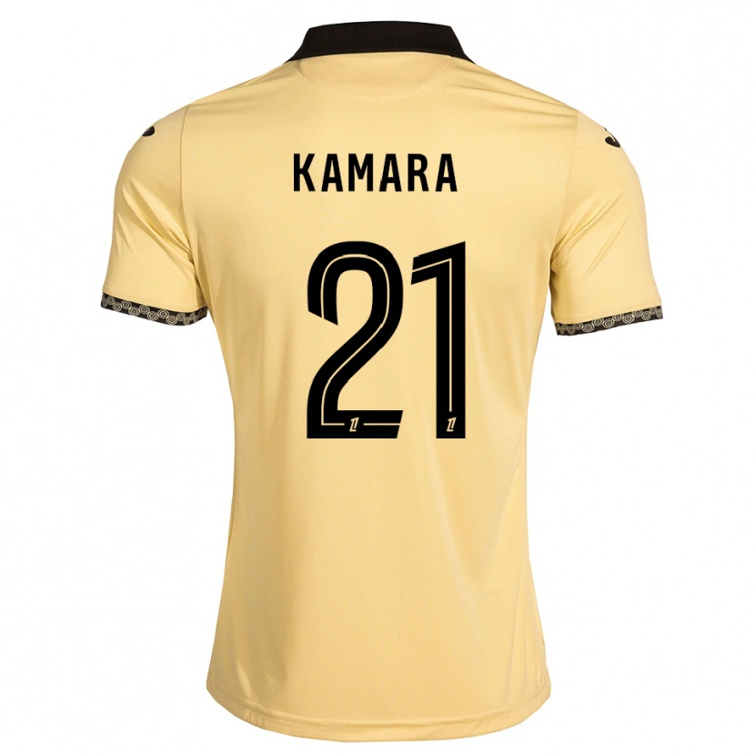 Danxen Criança Camisola Bingourou Kamara #21 Branco Navajo Preto Alternativa 2026/27 Camisa