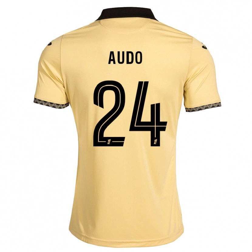 Danxen Criança Camisola Noémie Audo #24 Branco Navajo Preto Alternativa 2026/27 Camisa
