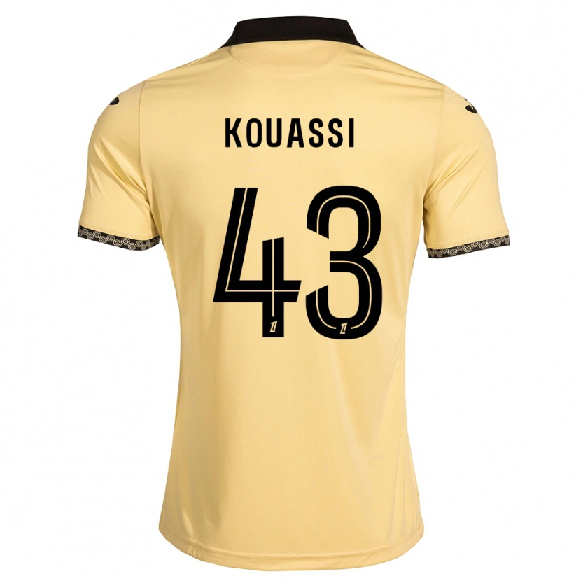 Danxen Criança Camisola Arsène Kouassi #43 Branco Navajo Preto Alternativa 2026/27 Camisa