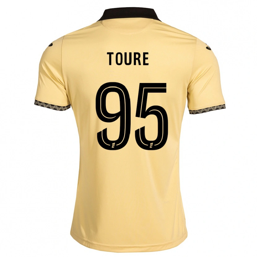 Danxen Criança Camisola Isaak Touré #95 Branco Navajo Preto Alternativa 2026/27 Camisa