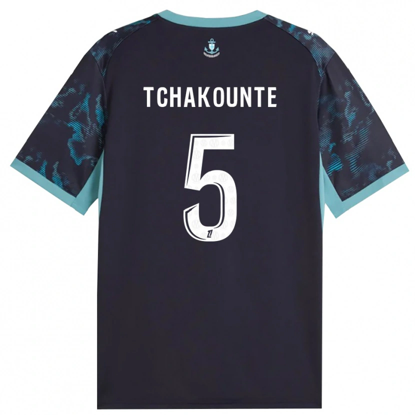 Danxen Criança Camisola Annaëlle Tchakounté #5 Turquesa Pálida Branco Preto Alternativa 2026/27 Camisa