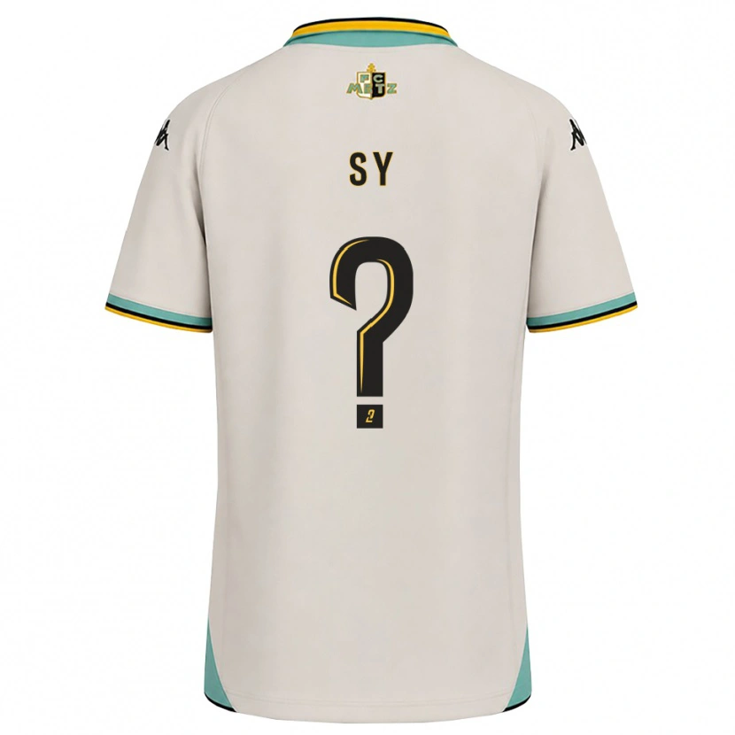 Danxen Criança Camisola Alassane Sy #0 Branco Floral Preto Alternativa 2026/27 Camisa