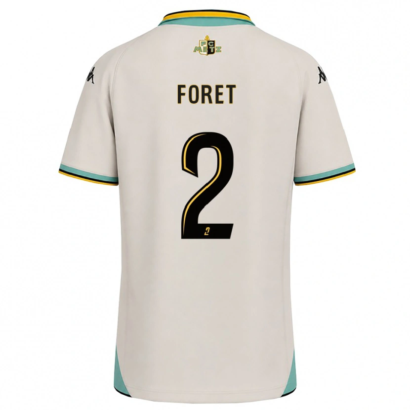Danxen Criança Camisola Adam Foret #2 Branco Floral Preto Alternativa 2026/27 Camisa