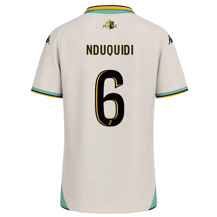 Danxen Criança Camisola Joseph Nduquidi #6 Branco Floral Preto Alternativa 2026/27 Camisa