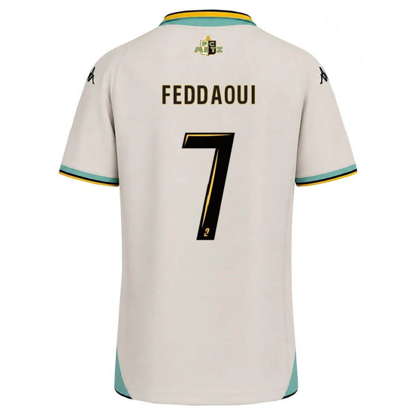 Danxen Criança Camisola Leina Feddaoui #7 Branco Floral Preto Alternativa 2026/27 Camisa