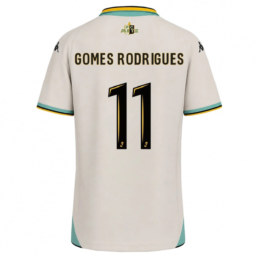 Danxen Criança Camisola Jess Gomes Rodrigues #11 Branco Floral Preto Alternativa 2026/27 Camisa