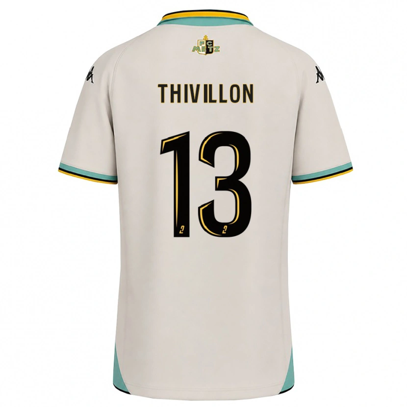 Danxen Criança Camisola Lina Thivillon #13 Branco Floral Preto Alternativa 2026/27 Camisa