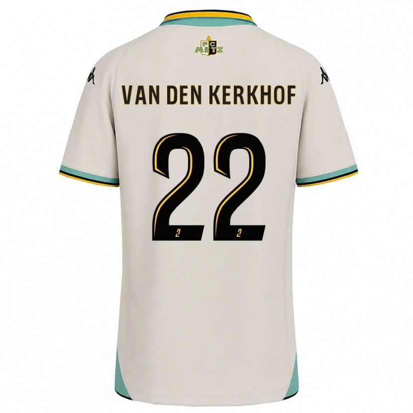 Danxen Criança Camisola Kevin Van Den Kerkhof #22 Branco Floral Preto Alternativa 2026/27 Camisa