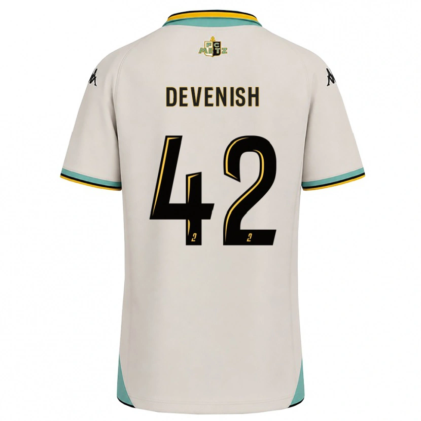 Danxen Criança Camisola Cristian Devenish #42 Branco Floral Preto Alternativa 2026/27 Camisa