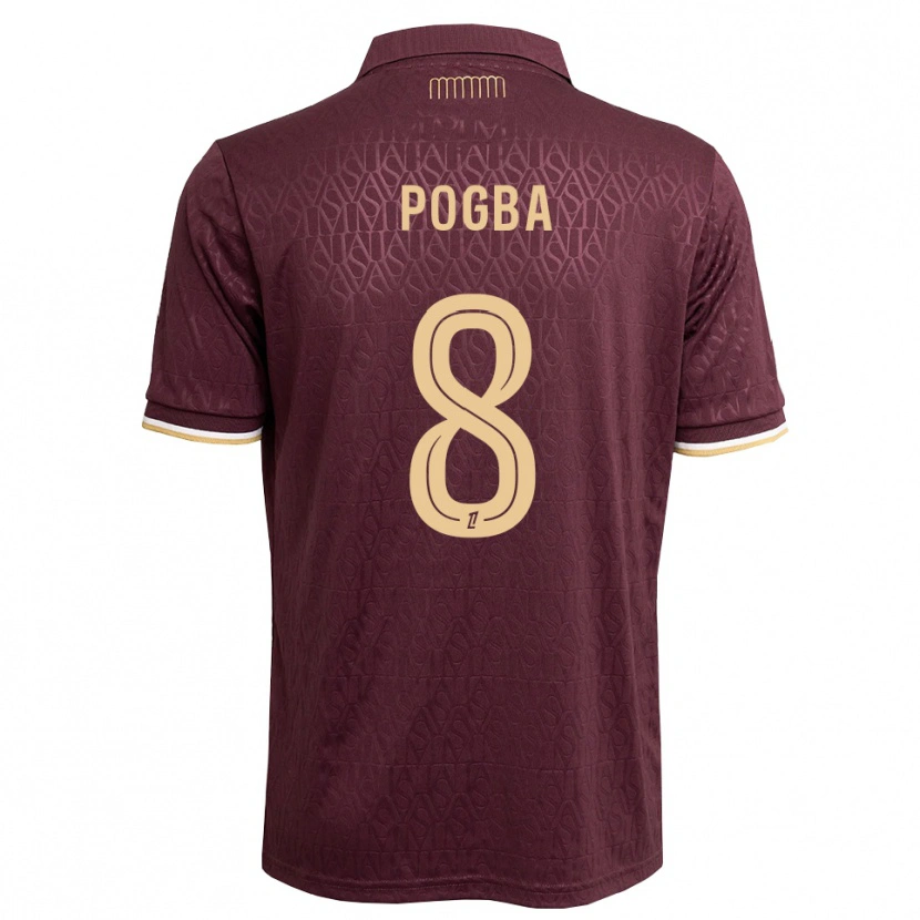 Danxen Criança Camisola Paul Pogba #8 Marrom Areia De Castanha Alternativa 2026/27 Camisa