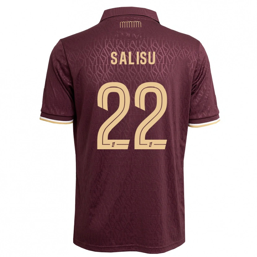 Danxen Criança Camisola Mohammed Salisu #22 Marrom Areia De Castanha Alternativa 2026/27 Camisa