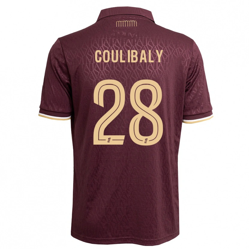 Danxen Criança Camisola Mamadou Coulibaly #28 Marrom Areia De Castanha Alternativa 2026/27 Camisa