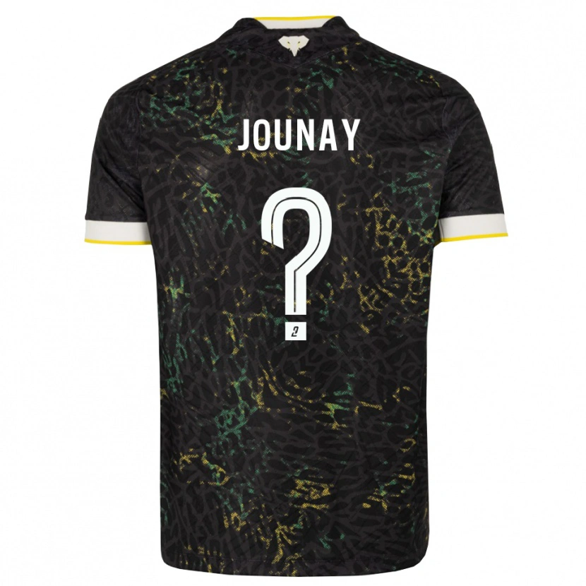 Danxen Criança Camisola Alix Jounay #0 Preto Branco Amarelo Alternativa 2026/27 Camisa