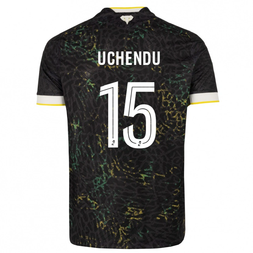 Danxen Criança Camisola Chinaza Uchendu #15 Preto Branco Amarelo Alternativa 2026/27 Camisa