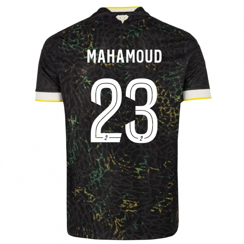 Danxen Criança Camisola Adel Mahamoud #23 Preto Branco Amarelo Alternativa 2026/27 Camisa
