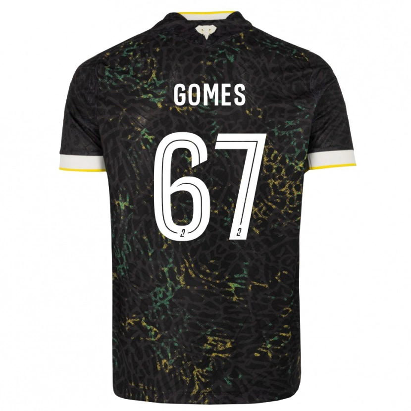 Danxen Criança Camisola Malang Gomes #67 Preto Branco Amarelo Alternativa 2026/27 Camisa