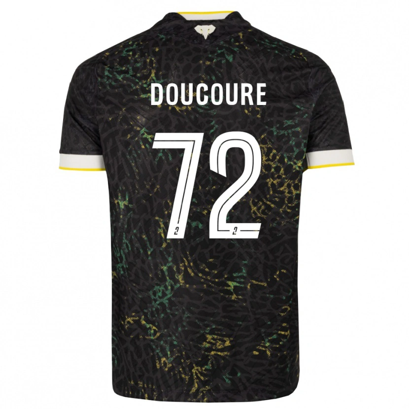 Danxen Criança Camisola Sékou Doucouré #72 Preto Branco Amarelo Alternativa 2026/27 Camisa