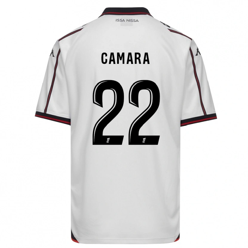 Danxen Criança Camisola Issiaga Camara #22 Preto Branco Alternativa 2026/27 Camisa