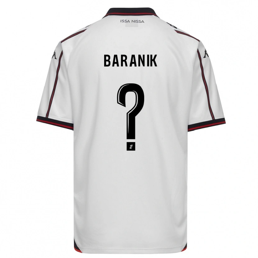 Danxen Criança Camisola Evan Baranik #0 Preto Branco Alternativa 2026/27 Camisa