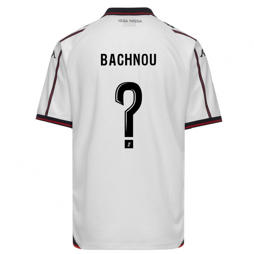 Danxen Criança Camisola Youssef Bachnou #0 Preto Branco Alternativa 2026/27 Camisa