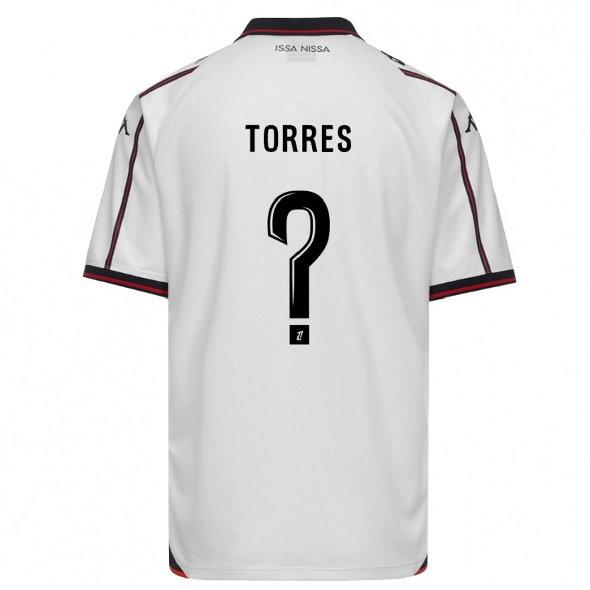 Danxen Criança Camisola Rossé Torres #0 Preto Branco Alternativa 2026/27 Camisa