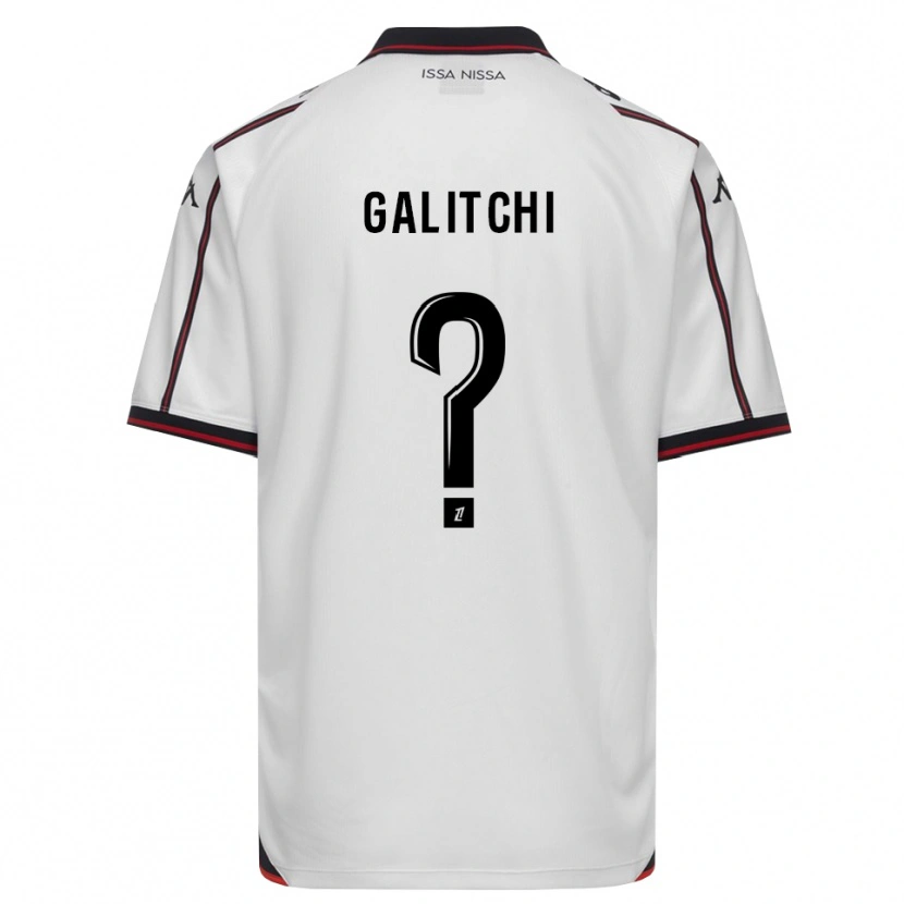 Danxen Criança Camisola Daniel Galitchi #0 Preto Branco Alternativa 2026/27 Camisa