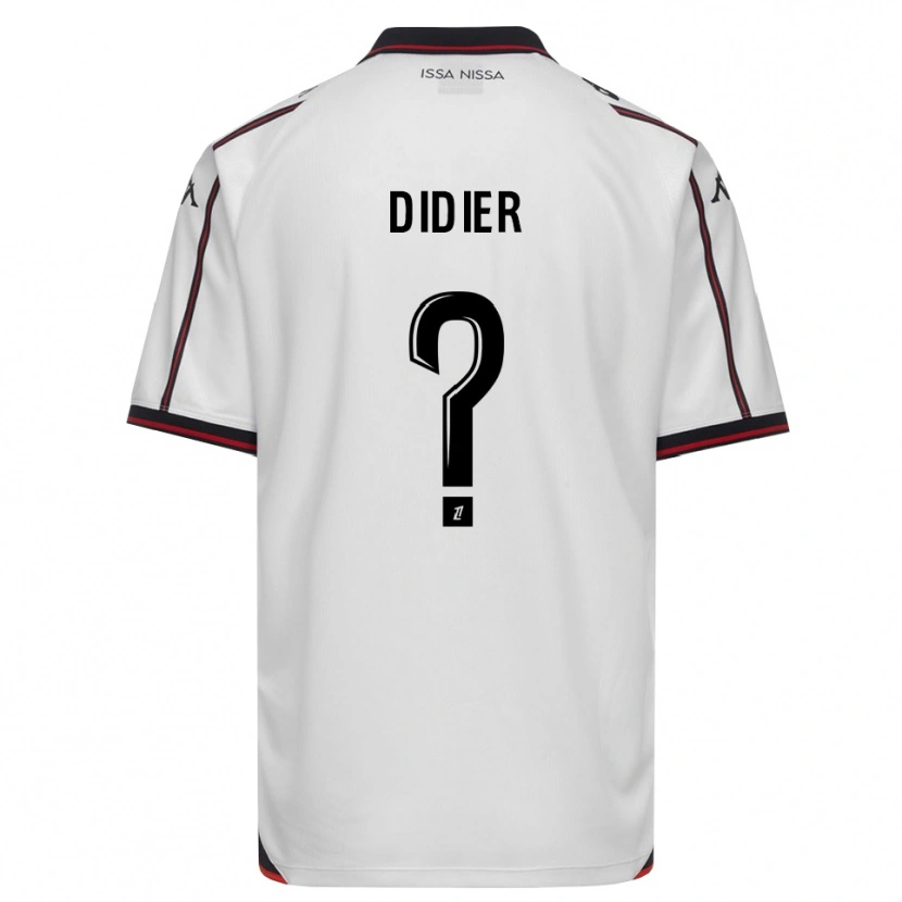 Danxen Criança Camisola Simon Didier #0 Preto Branco Alternativa 2026/27 Camisa