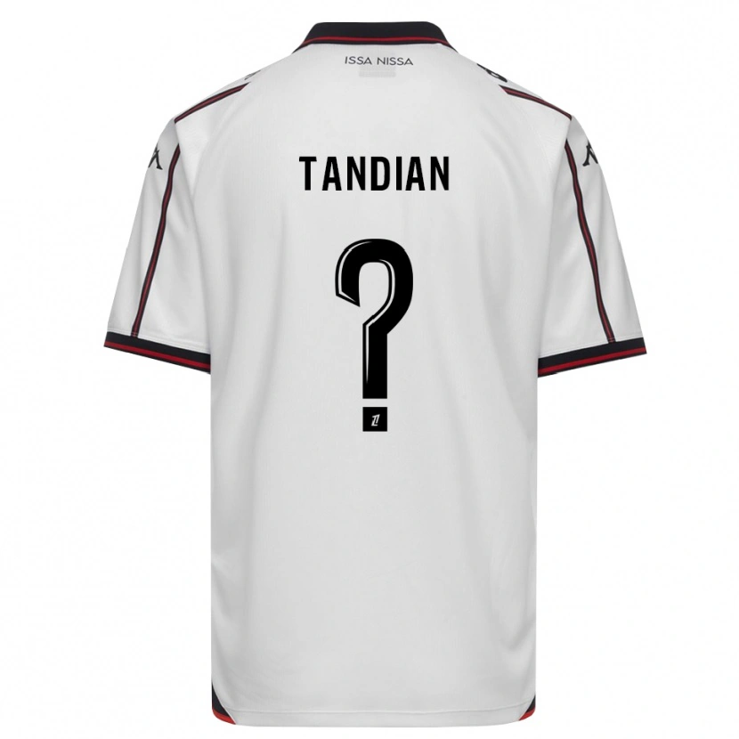 Danxen Criança Camisola Elage Tandian #0 Preto Branco Alternativa 2026/27 Camisa