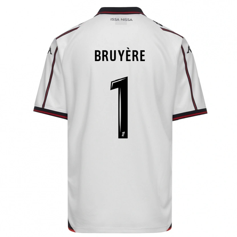 Danxen Criança Camisola Théo Bruyère #1 Preto Branco Alternativa 2026/27 Camisa