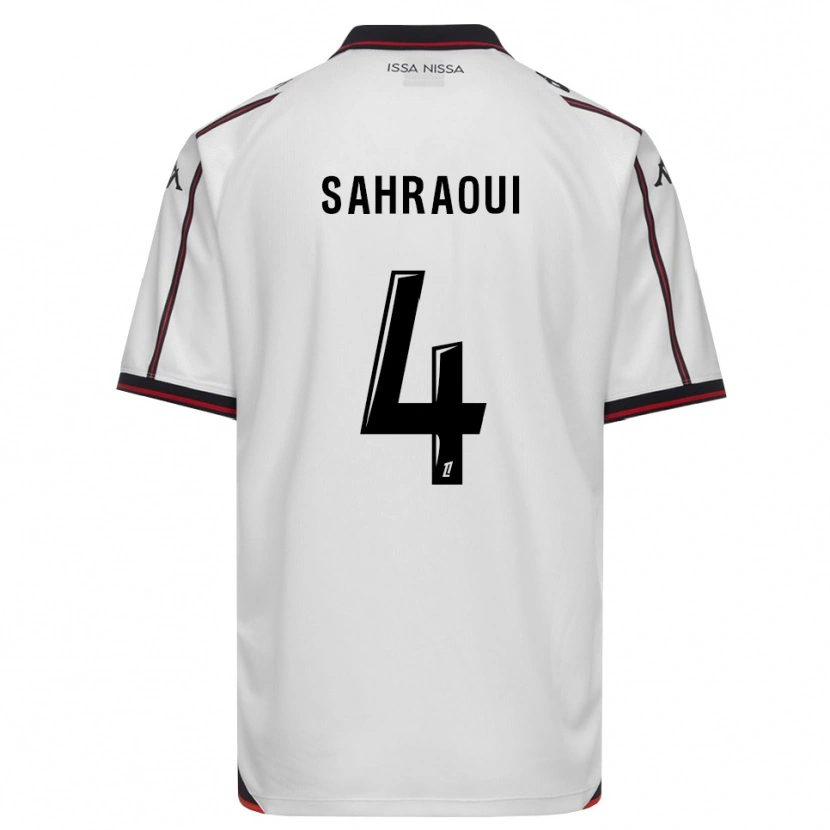 Danxen Criança Camisola Elias Sahraoui #4 Preto Branco Alternativa 2026/27 Camisa