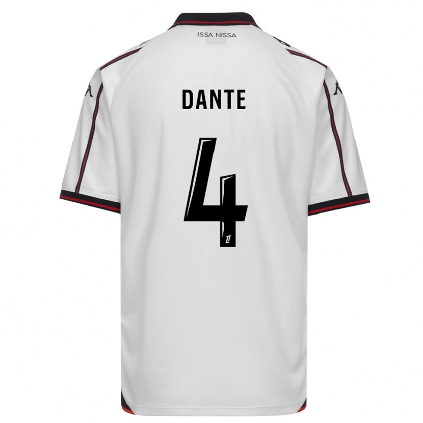 Danxen Criança Camisola Dante #4 Preto Branco Alternativa 2026/27 Camisa