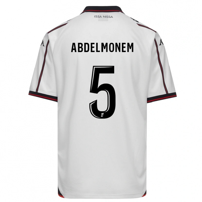 Danxen Criança Camisola Mohamed Abdelmonem #5 Preto Branco Alternativa 2026/27 Camisa