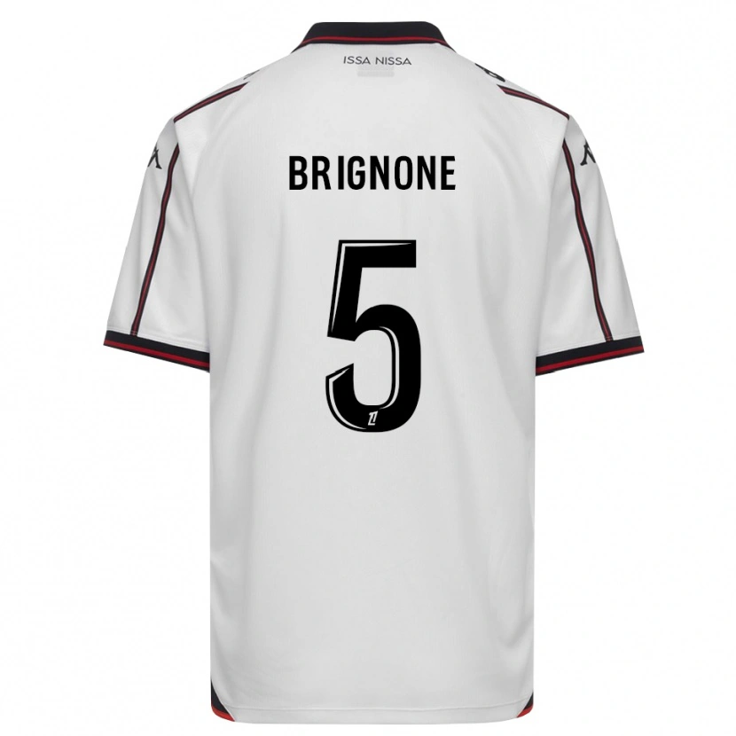 Danxen Criança Camisola Kenzo Brignone #5 Preto Branco Alternativa 2026/27 Camisa