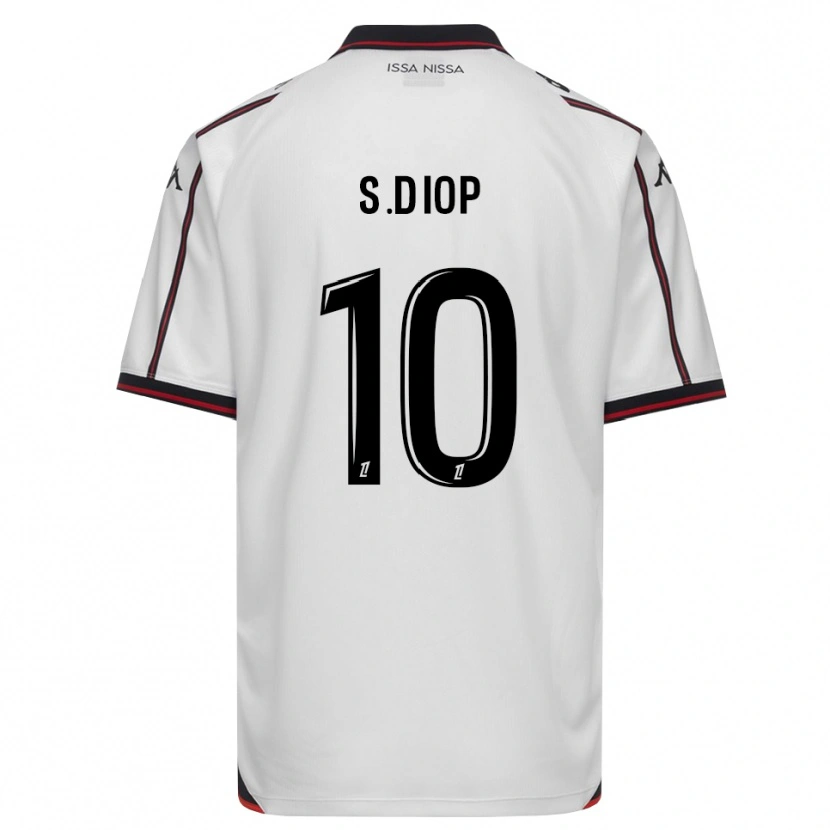 Danxen Criança Camisola Sofiane Diop #10 Preto Branco Alternativa 2026/27 Camisa