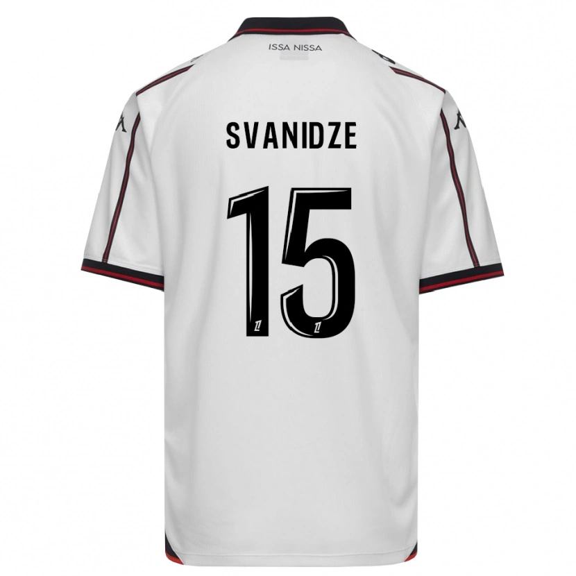 Danxen Criança Camisola Andria Svanidze #15 Preto Branco Alternativa 2026/27 Camisa