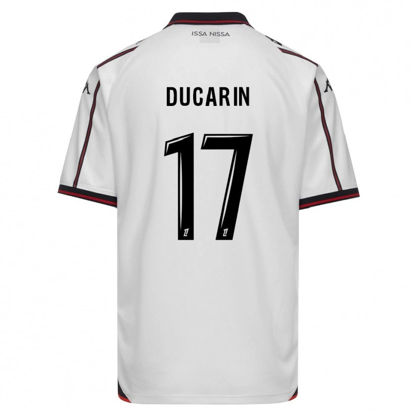 Danxen Criança Camisola Léa Ducarin #17 Preto Branco Alternativa 2026/27 Camisa